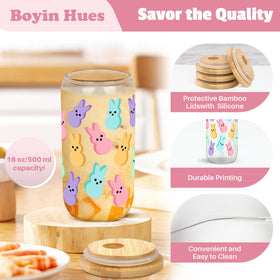 BOYIN HUES borosilicate glass cup durable, toxin-free drinking