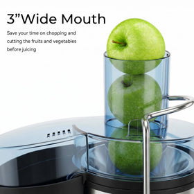 Boyuevi juicer wide 3-inch feed chute for minimal prep