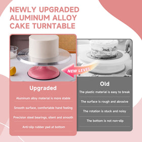 Boyun aluminium cake turntable for smooth icing rotation