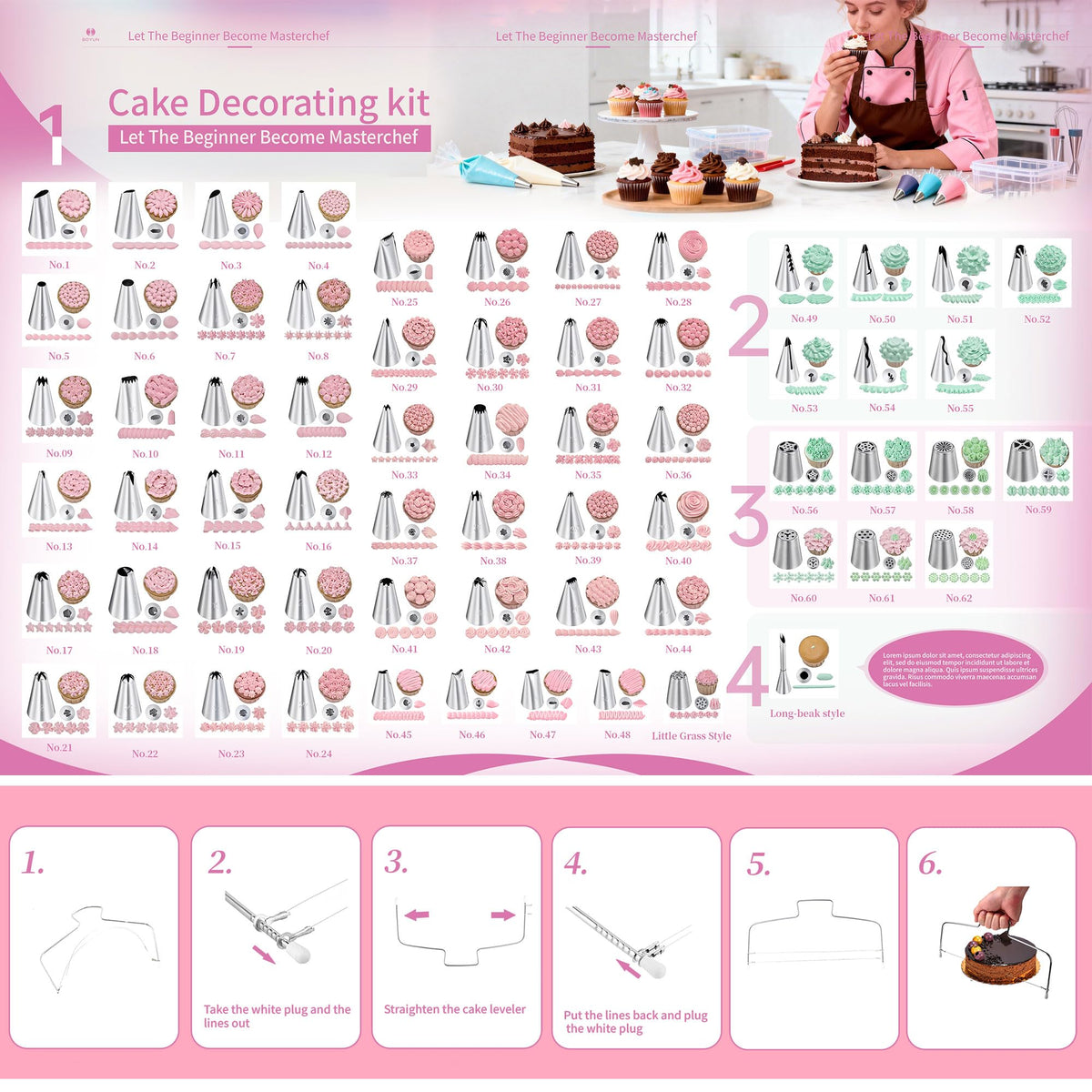 Boyun fondant mold set adds graphics and patterns to cakes