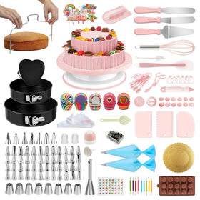 Boyun cake decorating kit turntable with smooth rotation for precise icing