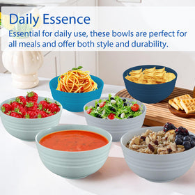 Homestockplus BPA-free wheat straw bowls offer safe, odorless dining experiences.