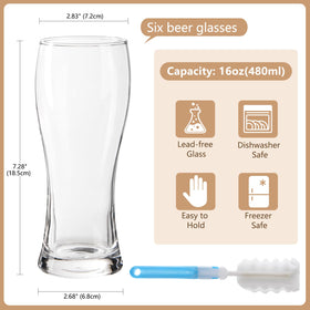 BPFY tall slender pilsner glass highlights aroma and flavor while staying comfortable to hold.