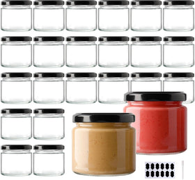 BPFY 24-pack 5oz mason jars with lids for fresh preservation and easy storage.