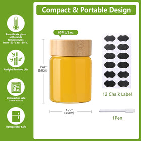 BPFY borosilicate glass shot bottle close-up shows sturdy construction