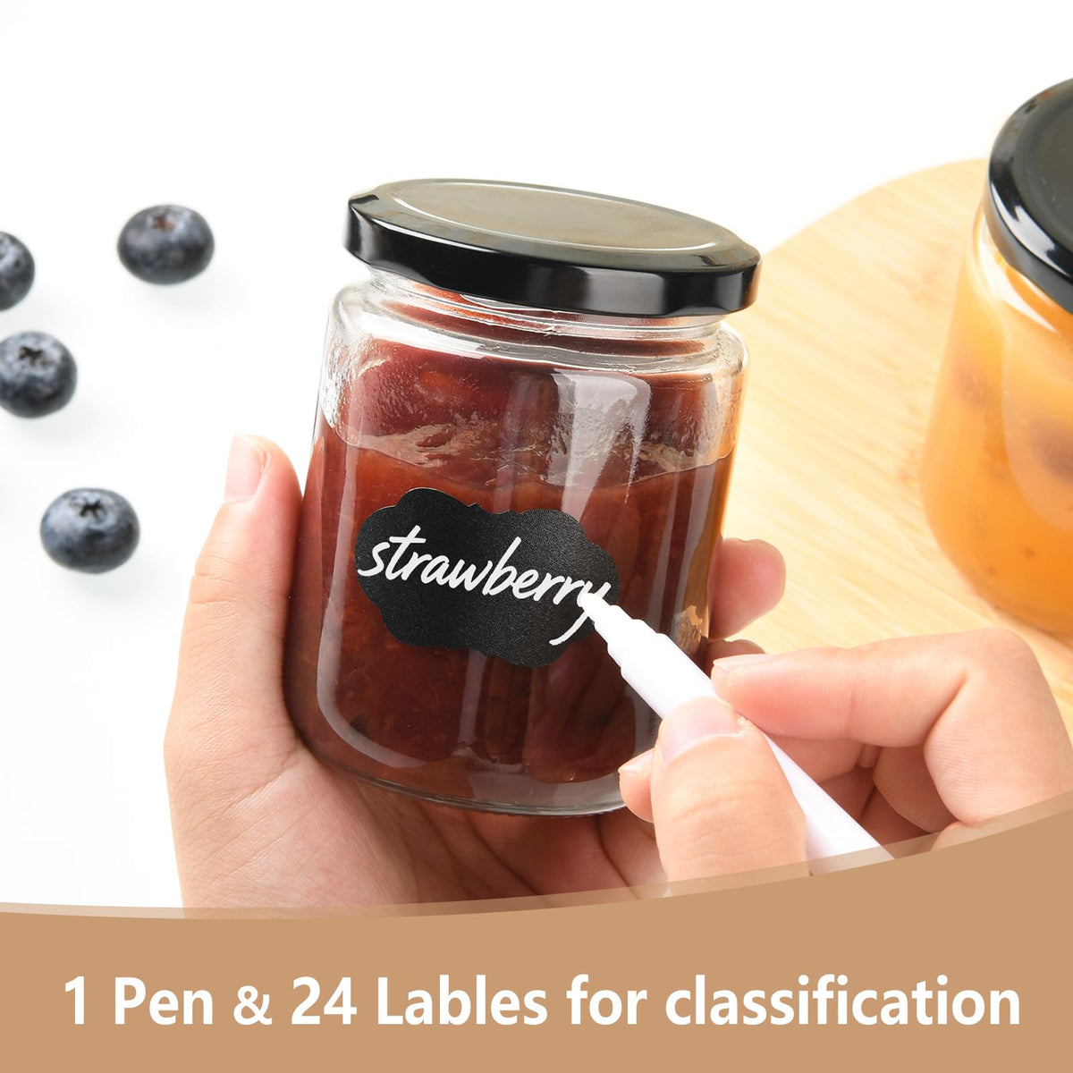 BPFY labeling labels and pen help track freshness and dates.