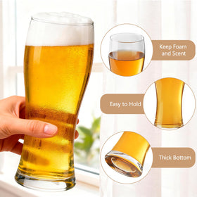 BPFY pilsner glasses are dishwasher-friendly for quick cleanup after gatherings.
