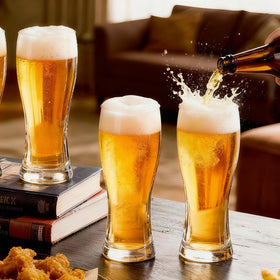 BPFY pilsner glasses make thoughtful housewarming or Father's Day gifts.