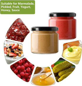 BPFY versatile 5oz jars for jam, honey, sauces, and gifts.
