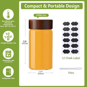 BPFY wide-mouth 34mm opening for easy filling of juices and shots.