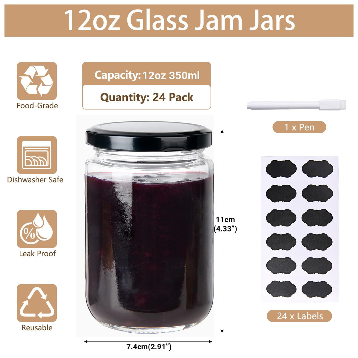 BPFY wide-mouth jar shows clear glass for easy ingredient visibility.