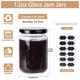 BPFY wide-mouth jar shows clear glass for easy ingredient visibility.