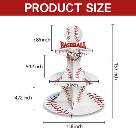 BQK baseball cake stand easy to assemble and disassemble