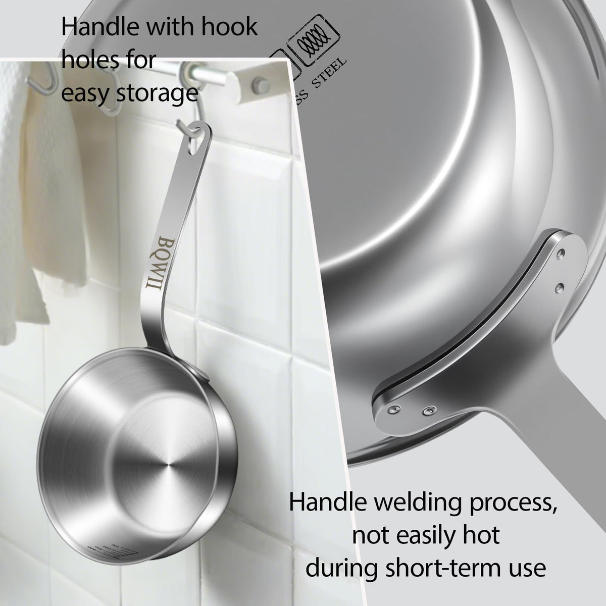 BQWII butter warmer compact design fits neatly on any stovetop.