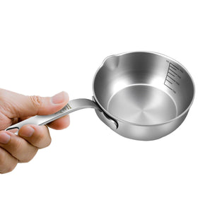 BQWII butter warmer with tri-ply interior for even heating and rust resistance.