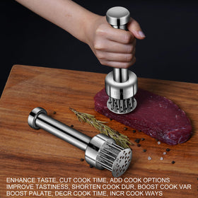 BQWII dishwasher-safe meat tenderizer for easy cleaning after use.