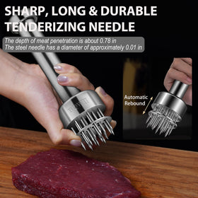 BQWII sturdy grip handle for comfortable handling during tenderizing.