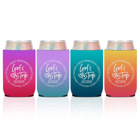 BQXH 4-pack girl trip can cooler sleeves keep drinks cold at gatherings