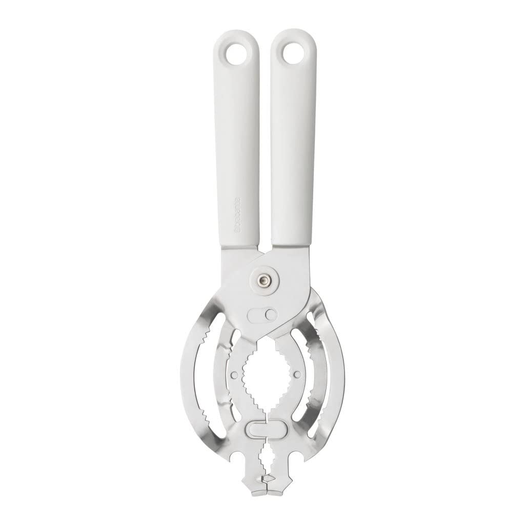Brabantia Tasty+ universal opener used on a jar lid for easy access.