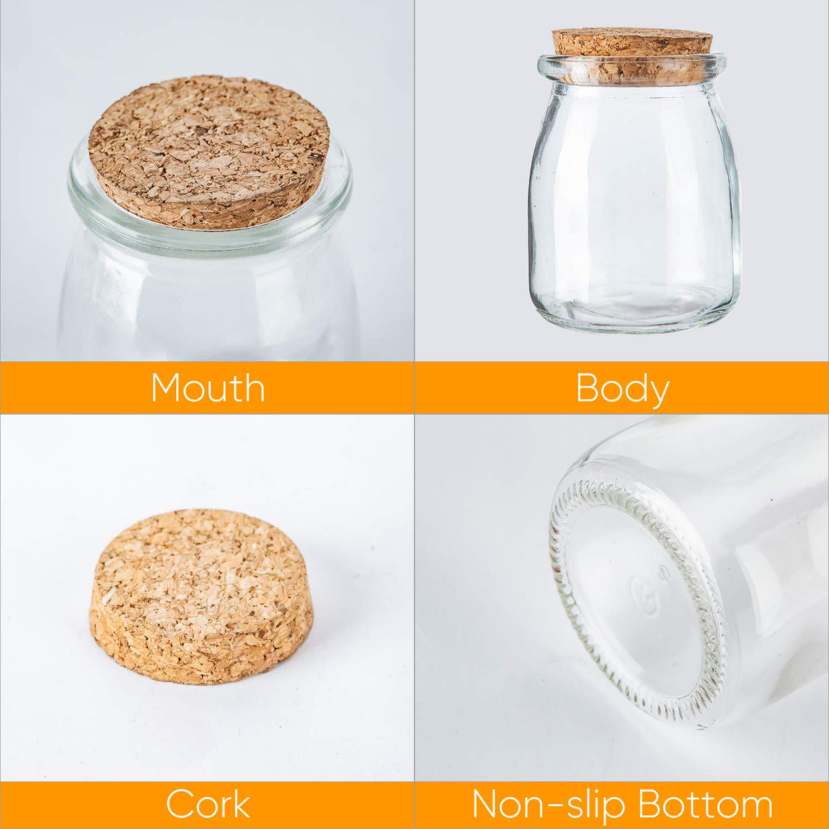 Brajttt jars with label tags and string for personalized wedding favors