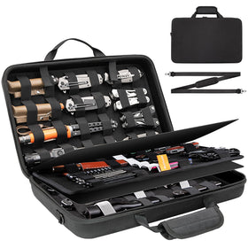BRANTMAKER knife display case with a 101-slot layout for quick, organized access.