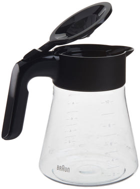 Braun BRSC008 carafe spout detail emphasizing pour-control for consistent cups