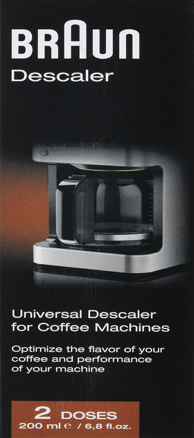 Braun Descaling Solution inside-machine action image highlights limescale reduction.