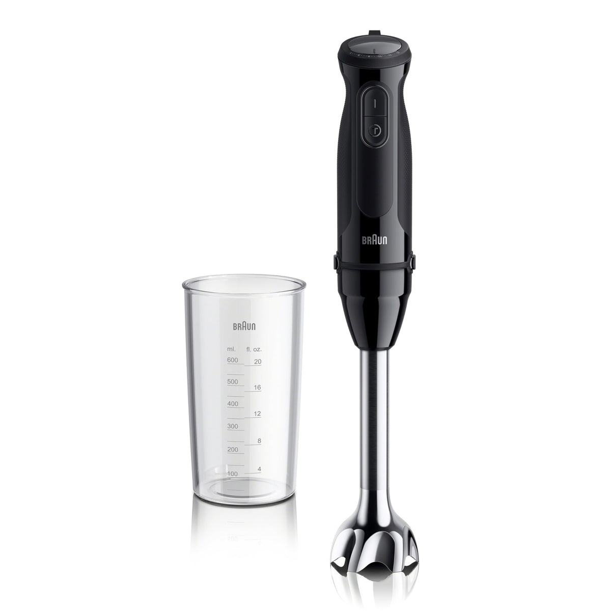 Braun MQ50001M Vario blender blade close-up for ultra-smooth purees.