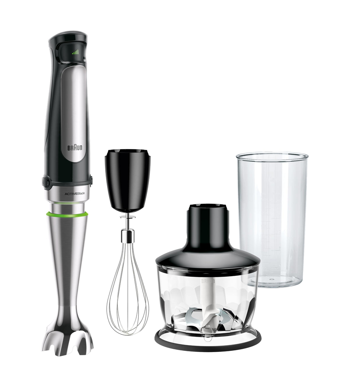 Braun MQ7035 ActiveBlade wand for ultra-smooth blending in pots and bowls.