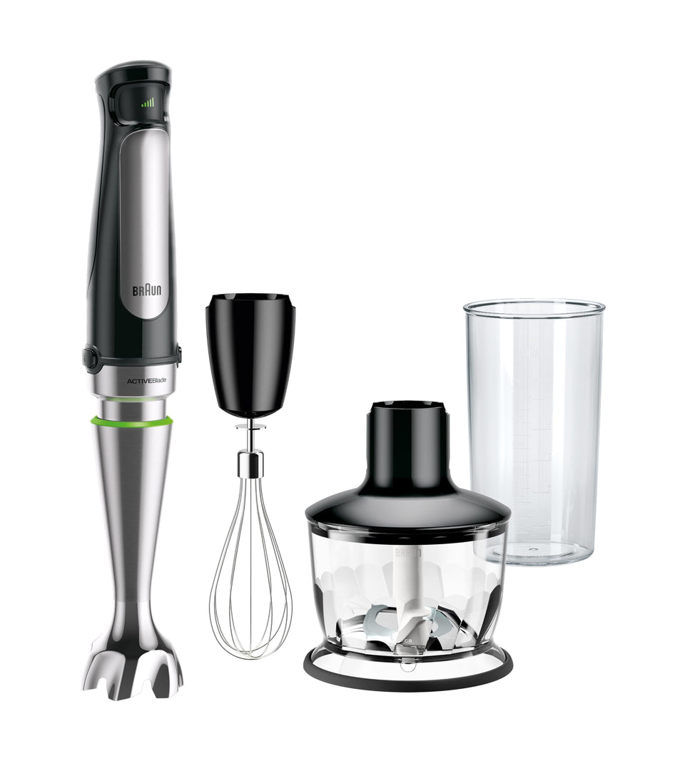 Braun MQ7035 ActiveBlade wand for ultra-smooth blending in pots and bowls.