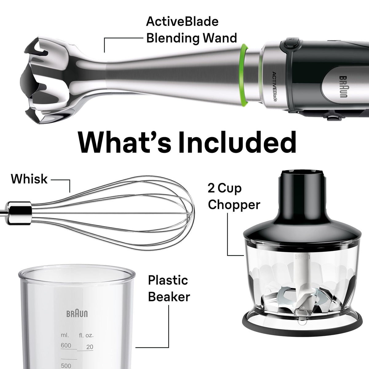 Braun MQ7035 Whisk attachment for whipping cream or eggs.