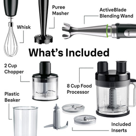 Braun MQ9187XL whisk, masher, and beaker expand kitchen versatility.