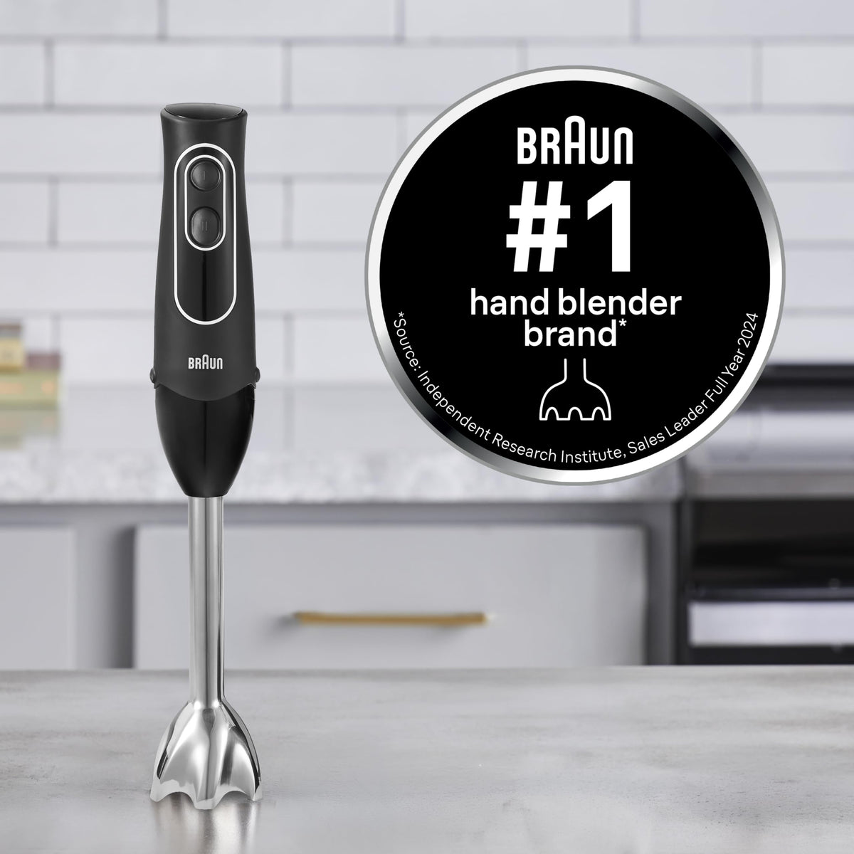 Beaker included with Braun MQ505 for direct blending and measuring