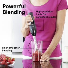 Two speeds and Turbo Boost on Braun MQ505 for versatile textures