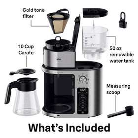 Stainless steel finish adds durability and a sleek, modern kitchen look.