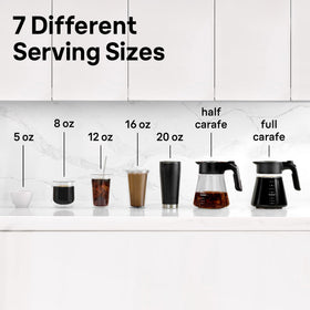 MultiServe function highlights over-ice and cold brew capabilities for iced coffee.