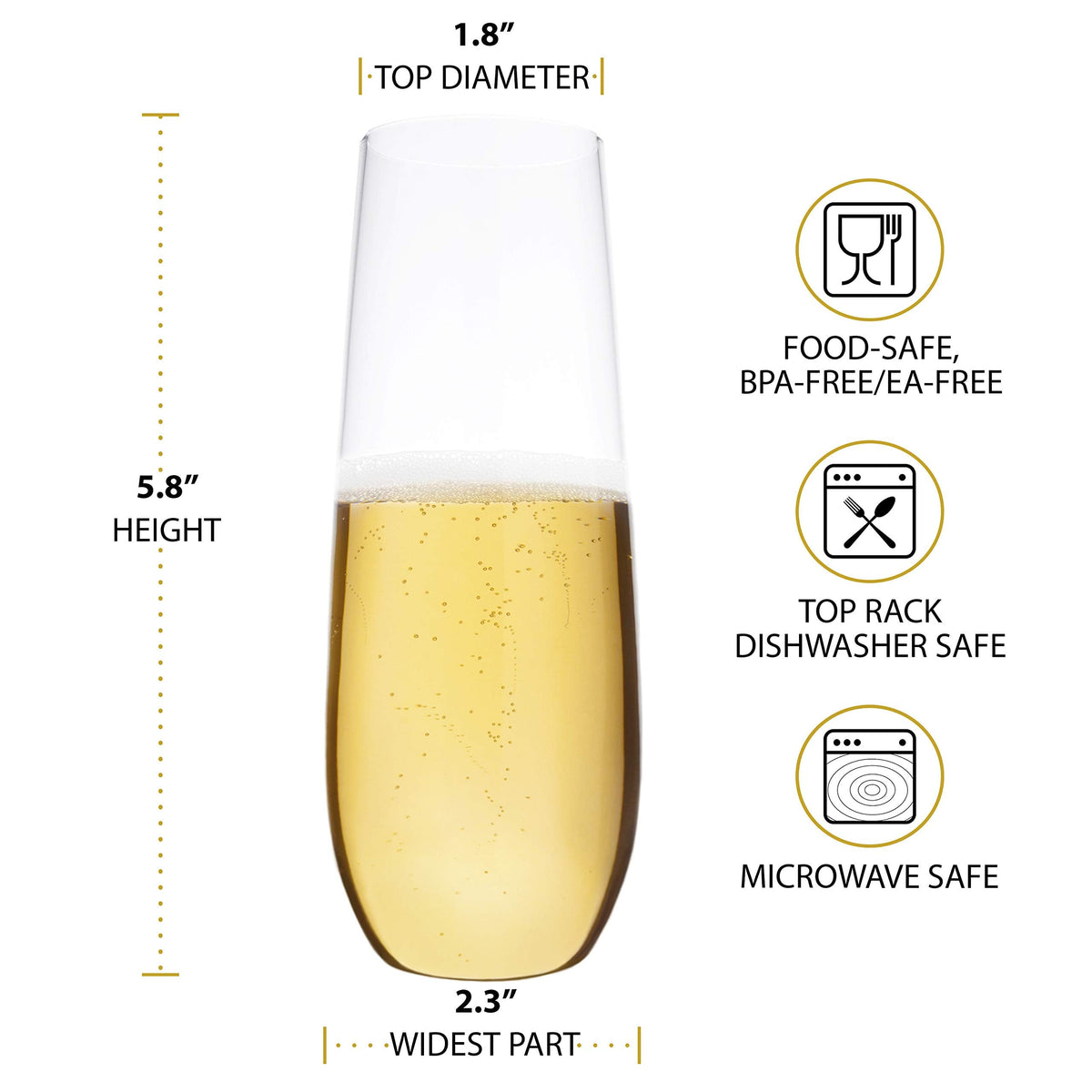 Bravario dishwasher-safe BPA-free tumblers simplify cleanup.