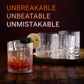 Bravario dishwasher-safe plastic glass for quick cleanup after gatherings.