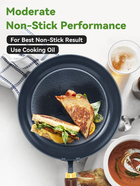BrBrGo 11-inch skillet rapid heat distribution enables precise searing
