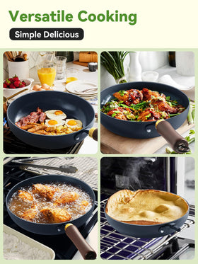BrBrGo 11-inch skillet versatile cooking for searing, sautéing, and browning