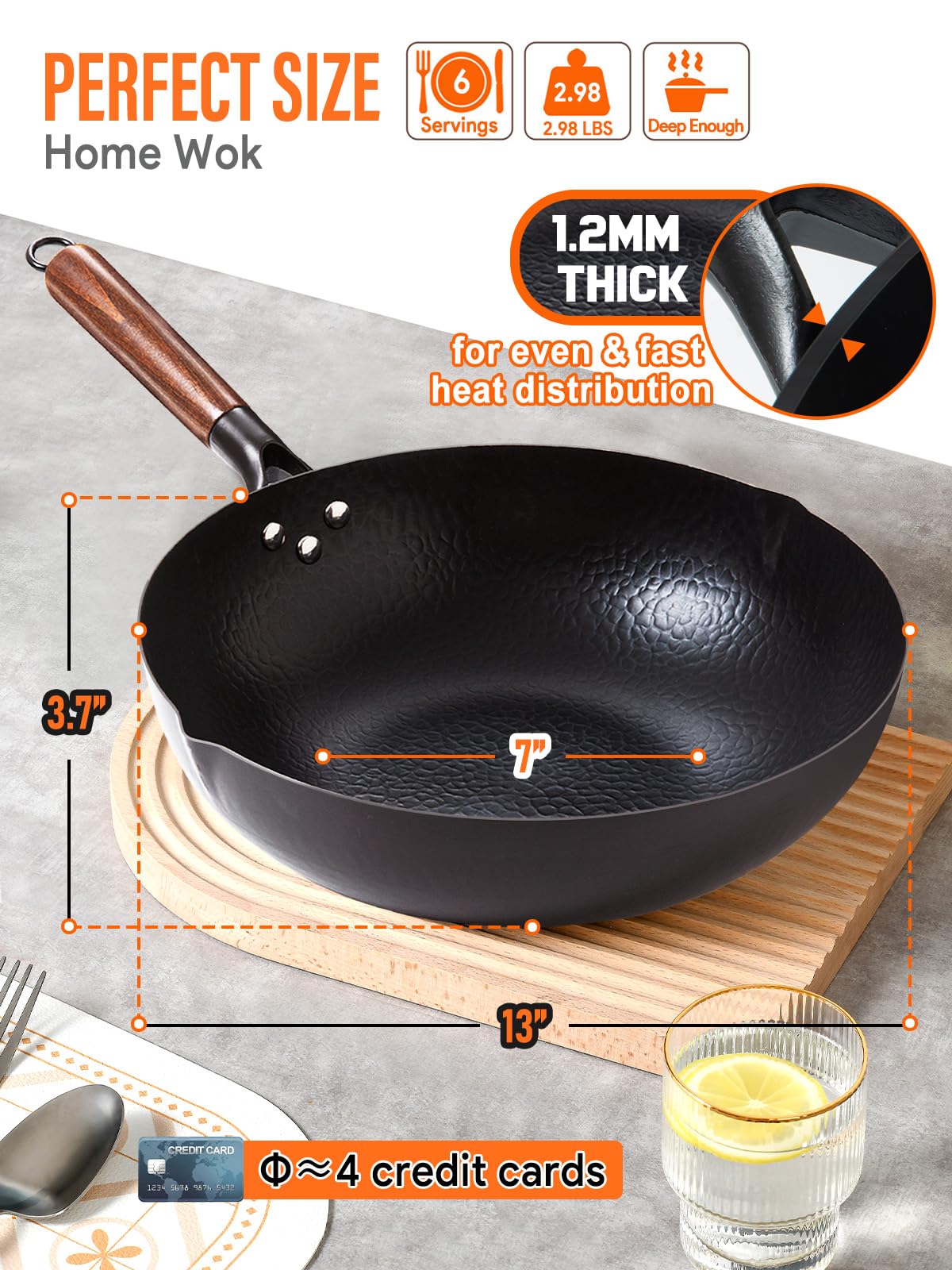 BrBrGo wooden spatula and chopsticks included in the set