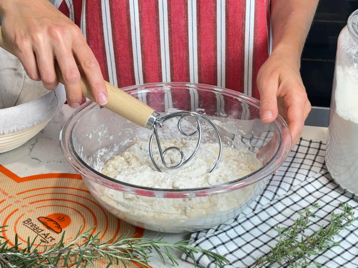 Bread Art cleaning brush keeps the basket pristine after baking