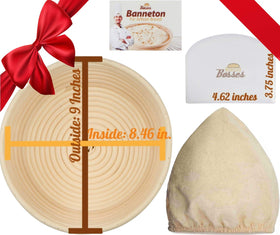 Bread Bosses banneton spiral pattern helps create professional loaf ridges