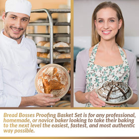 Bread Bosses natural rattan material supports moisture regulation for crisp crusts