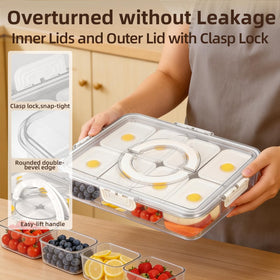 Breakwater House Snackle Box crystal-clear body for quick snack viewing