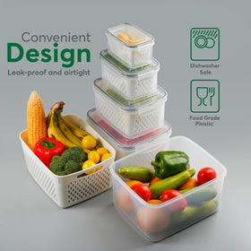 BreezyHome BPA-free plastic storage for safe, odor-free fruit and veggies.