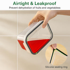 BreezyHome dishwasher-safe fridge containers simplify cleanup after meal prep.