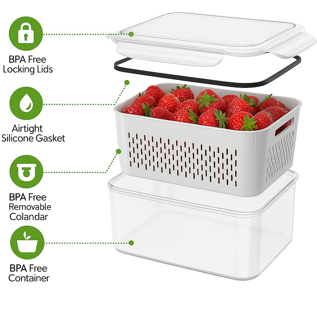 BreezyHome meal prep-friendly containers offer clear visibility for portioning leftovers.
