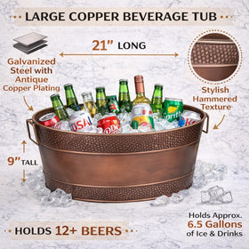BREKX Aspen tub holds thirty 12-ounce bottles with ice