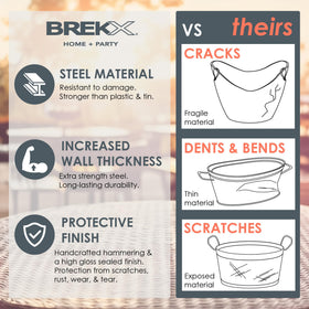BREKX durable steel drink container for indoor and outdoor use